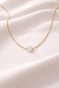 Collier ENAË doré - Pierre de Lune