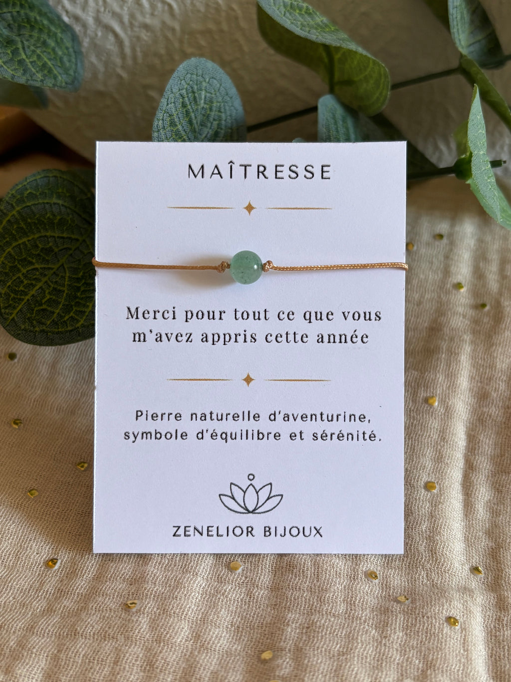 Bracelet Maîtresse - Pierre Naturelle