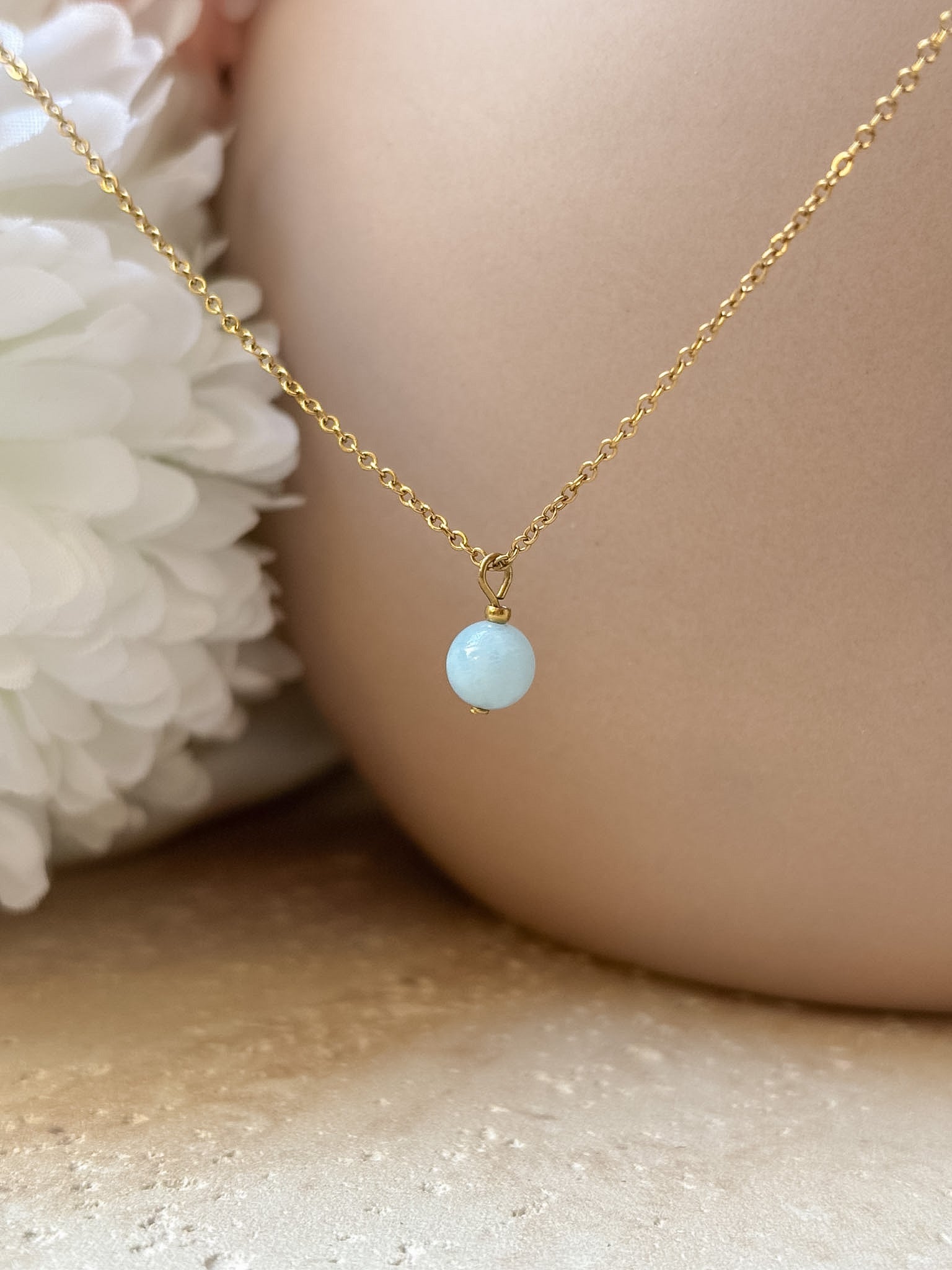 Collier SOLIS - Aigue Marine