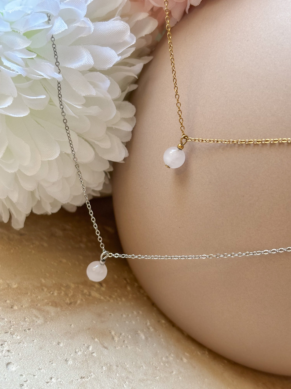 Collier SOLIS - Quartz Rose